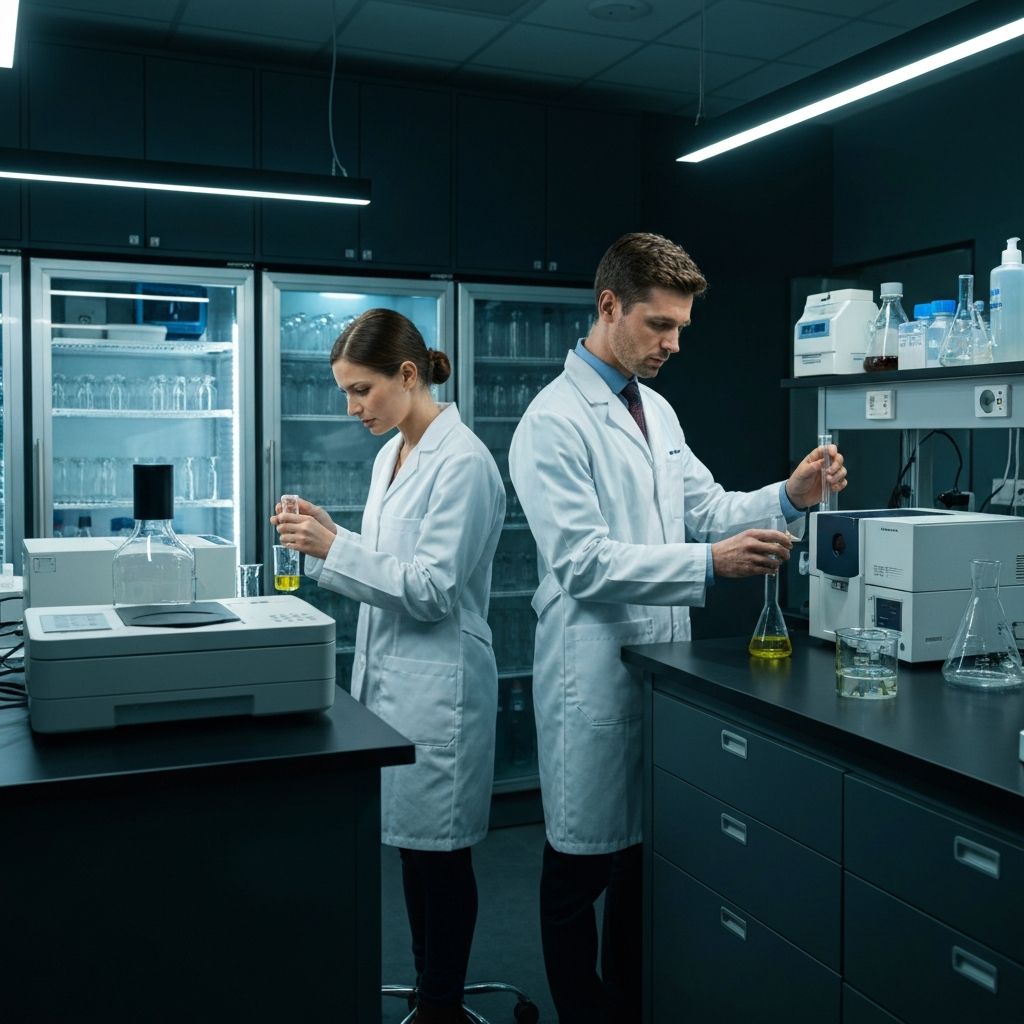 Scientists working in RSS Environmental Labs